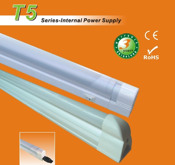 RoHS Approved T5 (Internal Power Supply) LED Tube Lights (AC/DC)