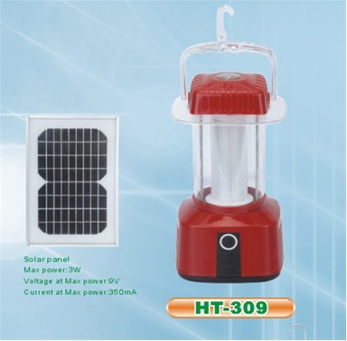 Solar Camping Lantern (HT-309 yellow & green)